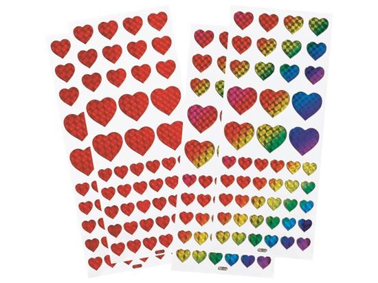 Image sur 32755020 GOMMETTES HOLOGRAPHIQUES Cœurs