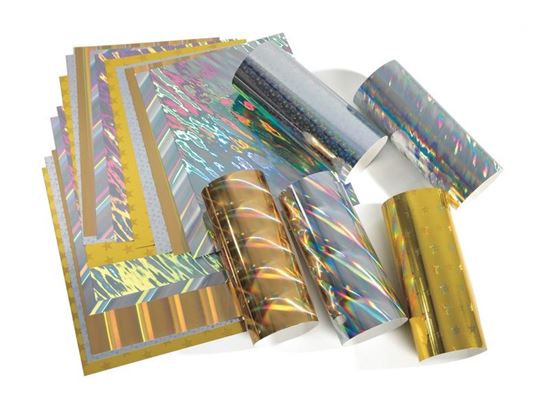 Image sur 32989020 FEUILLES DE PAPIER CARTONNÉ HOLOGRAPHIQUE 230 g