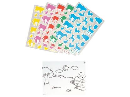 Image de 33117020 MAXI LOT DE GOMMETTES Animaux