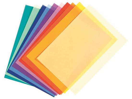 Image sur 36123020 FEUILLES DE PAPIER TRANSPARENT 115 g Feuilles multicolores
