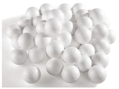 Image de 3644001 BOULES EN POLYSTYRÈNE À DÉCORER Ø 7 cm