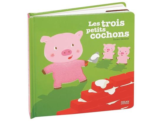 Image sur 37446020 COLLECTION CONTES ET COMPTINES À TOUCHER Les trois petits cochons