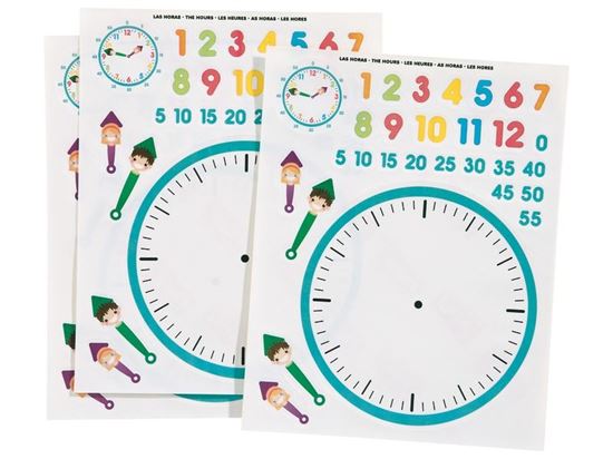 Image sur 41455171 GOMMETTES Apprendre l'heure