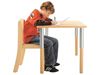 Image sur 37797006 TABLE PLATEAU STRATIFIÉ Avec pieds réglables - 120 x 60 cm T1/T2/T3