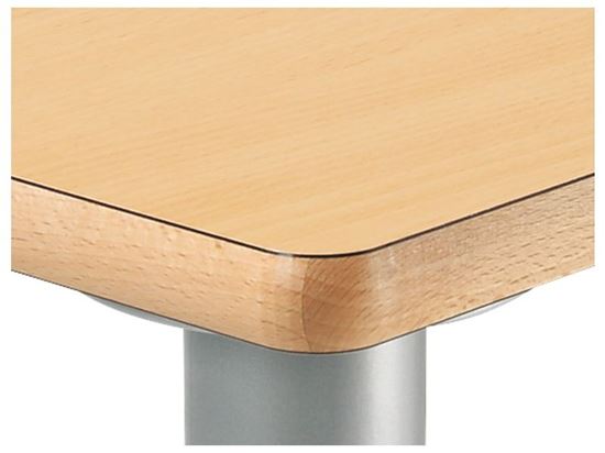 Image sur 37798007 TABLE PLATEAU STRATIFIE Avec pieds réglables - 120 x 80 cm T1/T2/T3