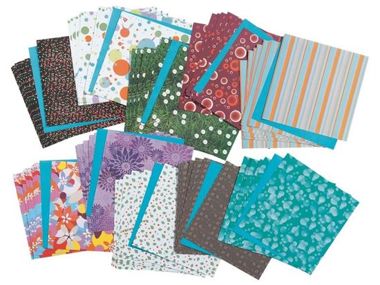 Image sur 41918171 KIT FEUILLES POUR ORIGAMI 70 g Motifs divers