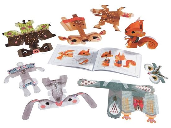 Image sur 41931171 COFFRET PLIAGE Paper Toys Animaux des bois