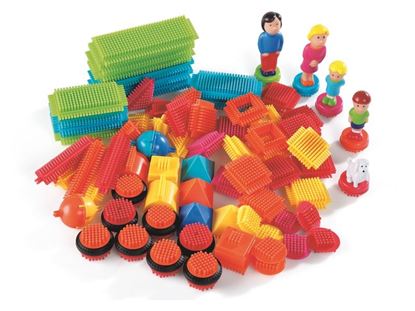 Image de 42025171 JEU DE CONSTRUCTION Bristle Blocks Lot de 85 briques - La famille