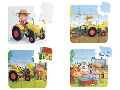 Image de 42371171 PUZZLES ÉVOLUTIFS FLEURUS Le tracteur de Peter