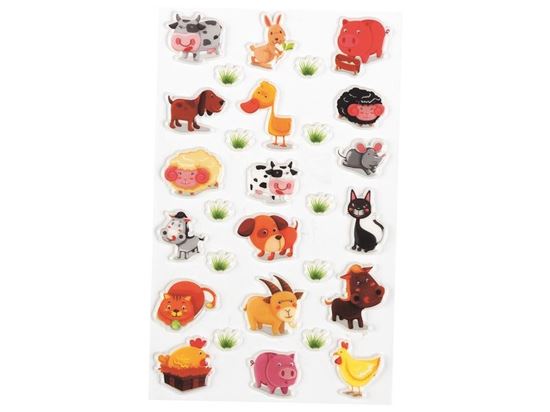Image sur 44312171 GOMMETTES RELIEF 3D Animaux