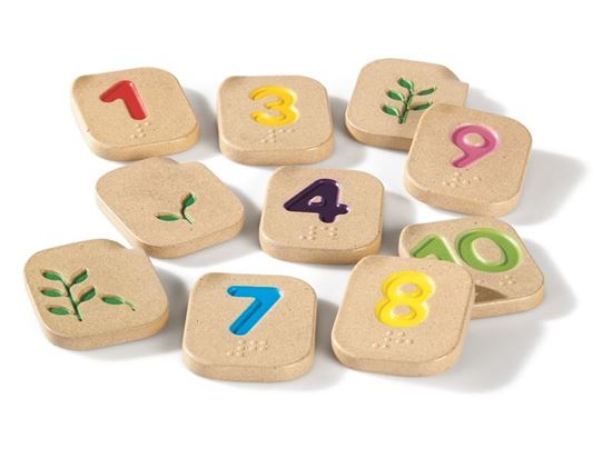 Image sur 44655171 CHIFFRES DE 1 À 10 EN BRAILLE ÉCOCONÇUS