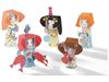 Image sur 45422171 COFFRET PLIAGE Paper Toys Poupées Kokeshis