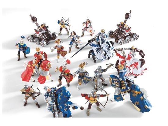Image sur 46041171 MAXI LOT Figurines chevaliers et catapultes