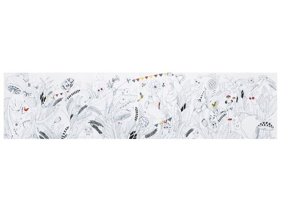 Image sur 47054171 FRISE GÉANTE À COLORIER Le bal des papillons