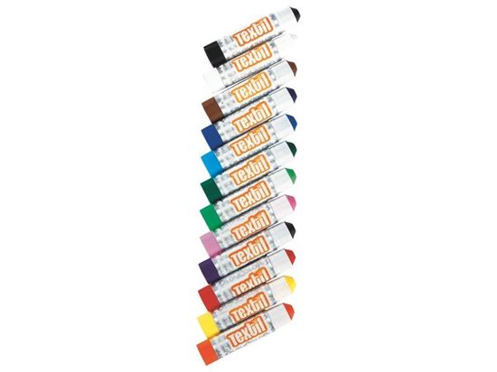 Image sur 47287171 GOUACHE SOLIDE EN STICK Spéciale Textiles Boîte de 12 sticks