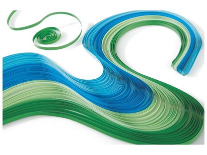 Image de 47297020 BANDES DE PAPIER POUR QUILLING Couleurs froides