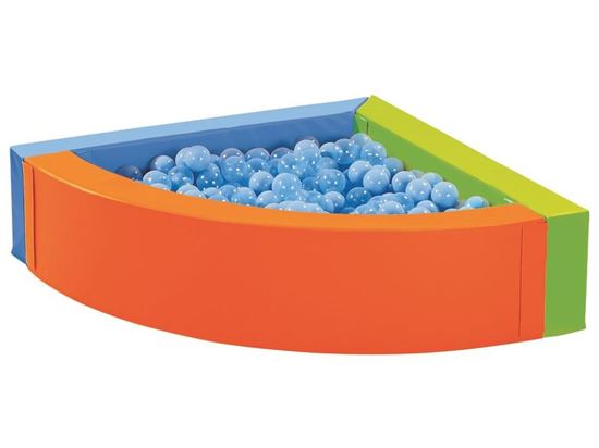 Image sur 47344020 MAXI LOT PETITE PISCINE À BALLES D'ANGLE+BALLES