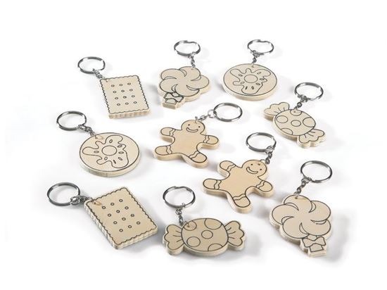 Image sur 47486016 PORTE-CLÉS À DÉCORER Gourmandises