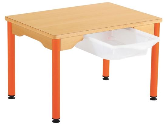Image sur 47748014 TABLE À PLATEAU STRATIFIÉ NATUREL - 1 BAC T2