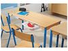 Image sur 47753011 TABLE À PLATEAU STRATIFIÉ NATUREL - 2 BACS T1