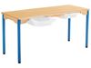 Image sur 47757011 TABLE À PLATEAU STRATIFIÉ NATUREL - 2 BACS T5
