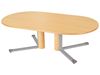 Image sur 47777006 Table plateau stratifié - Pied central - Oblong T5