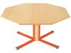 Image sur 47779006 Table plateau stratifié - Pied central - Octogone Table pied central T0  Plateau octogone strat.
