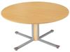 Image sur 47796006 Table plateau stratifié insonorisé - Pied central - Ronde T1