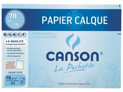 Image de 38575101 POCHETTE DE PAPIER CANSON CALQUE Avec adhésifs