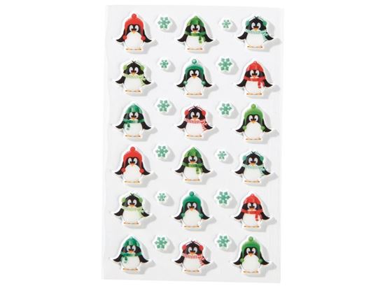 Image sur 48367171 GOMMETTES RELIEF 3D Pingouin