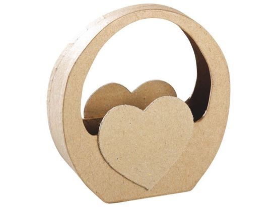 Image sur 48906016 PANIER CŒUR À DÉCORER