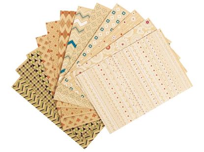 Image de 48979171 FEUILLES DE PAPIER KRAFT À MOTIFS PAILLETÉS 150 g