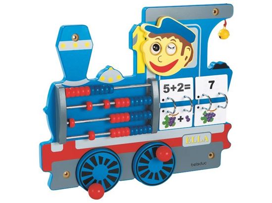Image sur 49152171 LE TRAIN MURAL La locomotive