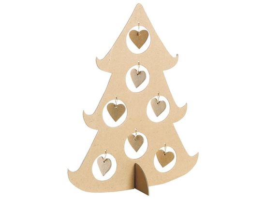 Image sur 49221016 SAPIN CŒUR À DÉCORER