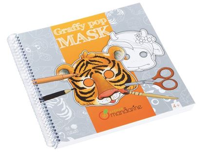 Image de 49253001 CAHIER DE MASQUES À DÉCORER Animaux