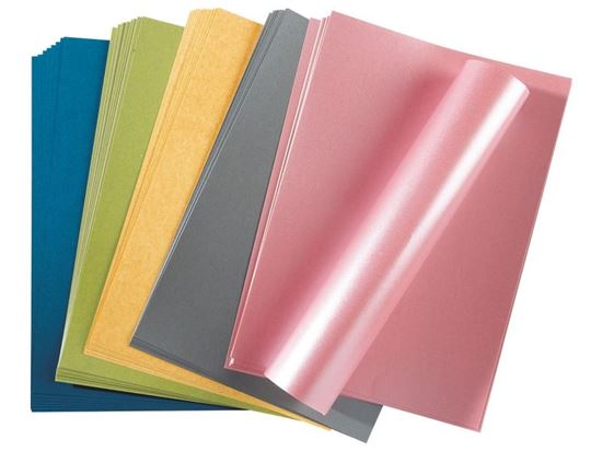 Image sur 49446171 FEUILLES DE PAPIER CARTONNÉ NACRÉ 230 g