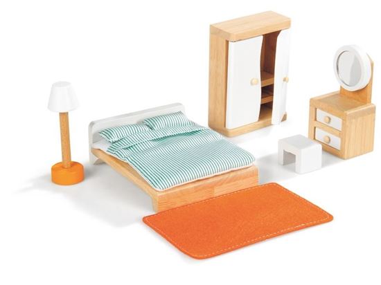 Image sur 52279171 MOBILIER POUR MAISON DE POUPÉES La chambre parentale