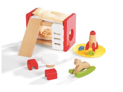 Image de 52283171 MOBILIER POUR MAISON DE POUPÉES La chambre des enfants