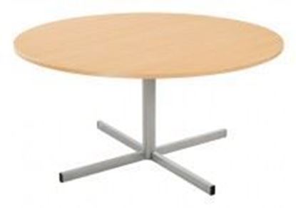 Image de TABLE PLATEAU STRATIFIÉ PIED CENTRAL Basic