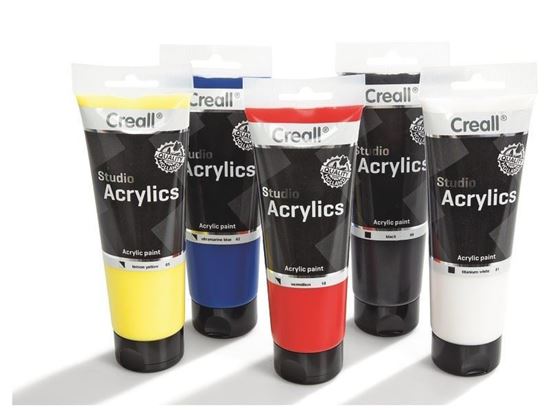 Image sur 52723171 PEINTURE ACRYLIQUE Tubes de 250 ml Couleurs primaires