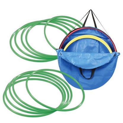 Image de 991252822 Kit de cerceaux de gymnastique ø 50 cm avec sac de rangement