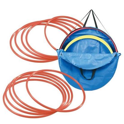 Image de 991252835 Kit de cerceaux de gymnastique ø 50 cm avec sac de rangement