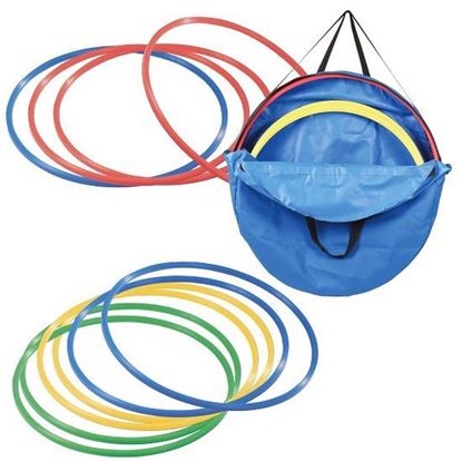 Image de 991252848 Kit de cerceaux de gymnastique ø 50 cm avec sac de rangement