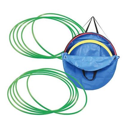 Image de 991253724 Kit de cerceaux de gymnastique ø 70 cm avec sac de rangement