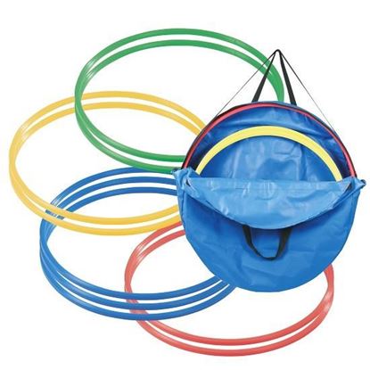 Image de 991253740 Kit de cerceaux de gymnastique ø 70 cm avec sac de rangement