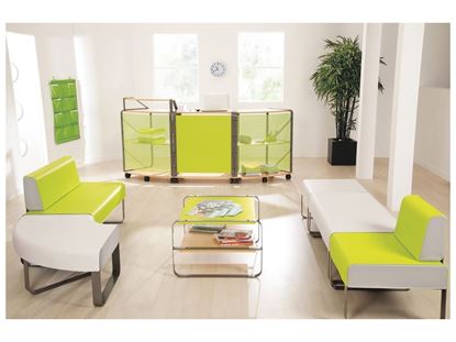 Image de 54902138 FAUTEUIL D'ACCUEIL Bia Pouf 1/4 cercle