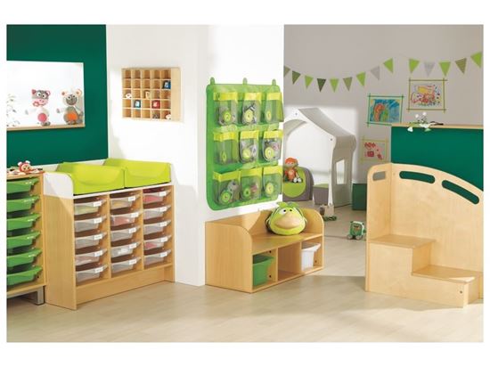 Image sur 54288000 MEUBLE À LANGER Kazéo L: 104 cm 15 Stop-bacs