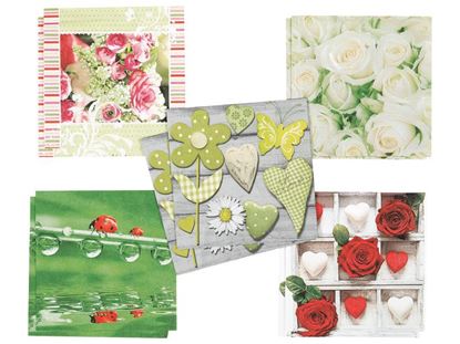 Image de 56203171 SERVIETTES Fleurs