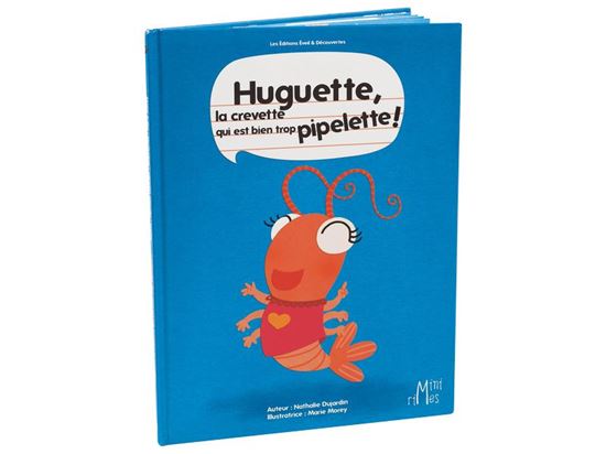 Image sur 56494171 COLLECTION MINI RIMES Huguette, la crevette qui est bien trop pipelette !