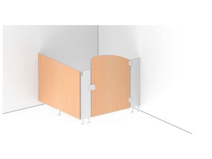 Image de 56560016 CABINES DE TOILETTES Angle 1 porte